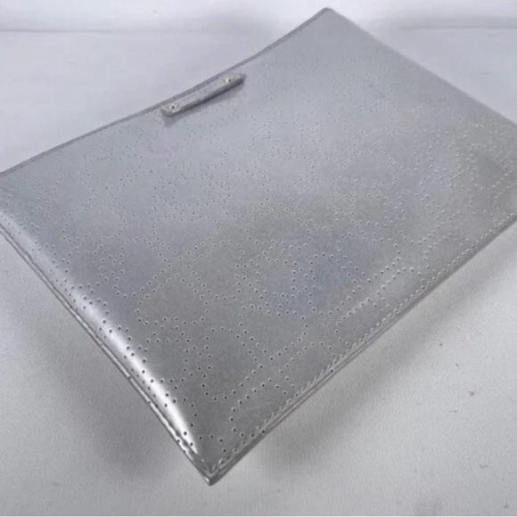 Kate Spade Metro Spade Large Pouch- Silver - Picture 6 of 13